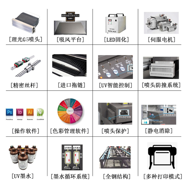 高落差UV平板機 HC-2513GT成品鞋子平板打印機